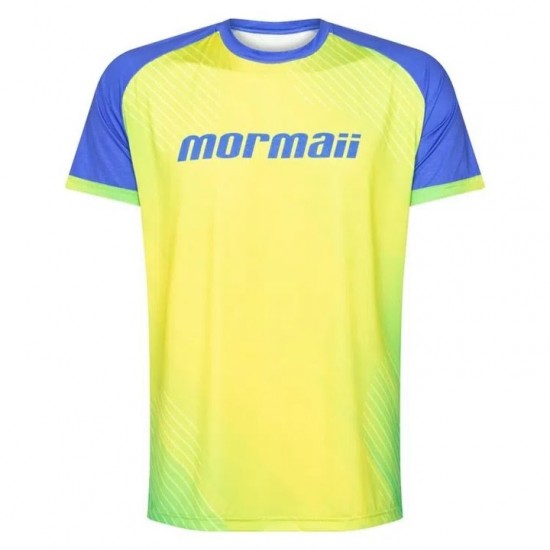 CAMISETA MORMAII VINI FONT - AMARELO/AZUL